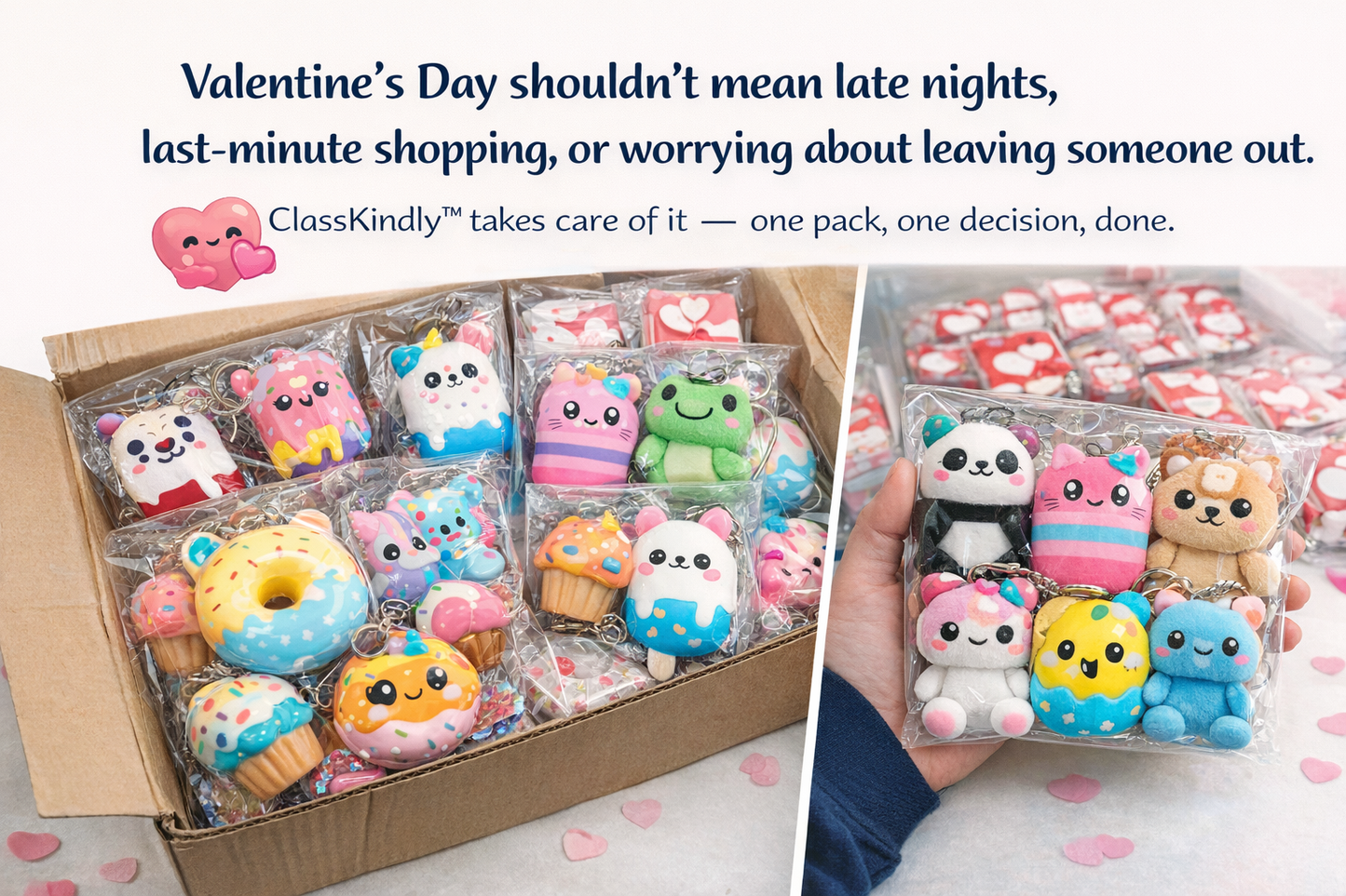 No-Prep Classroom Valentine Gift Pack (28-Pack)