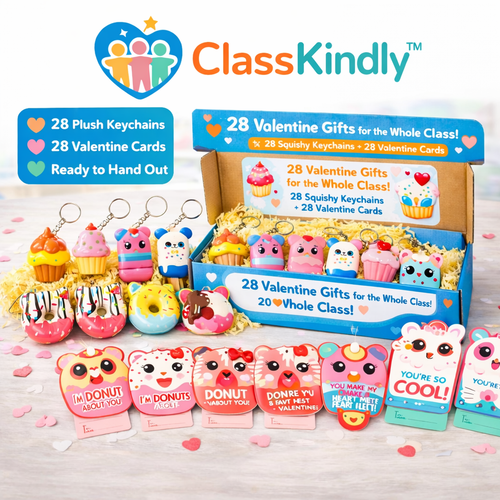 No-Prep Classroom Valentine Gift Pack (28-Pack)